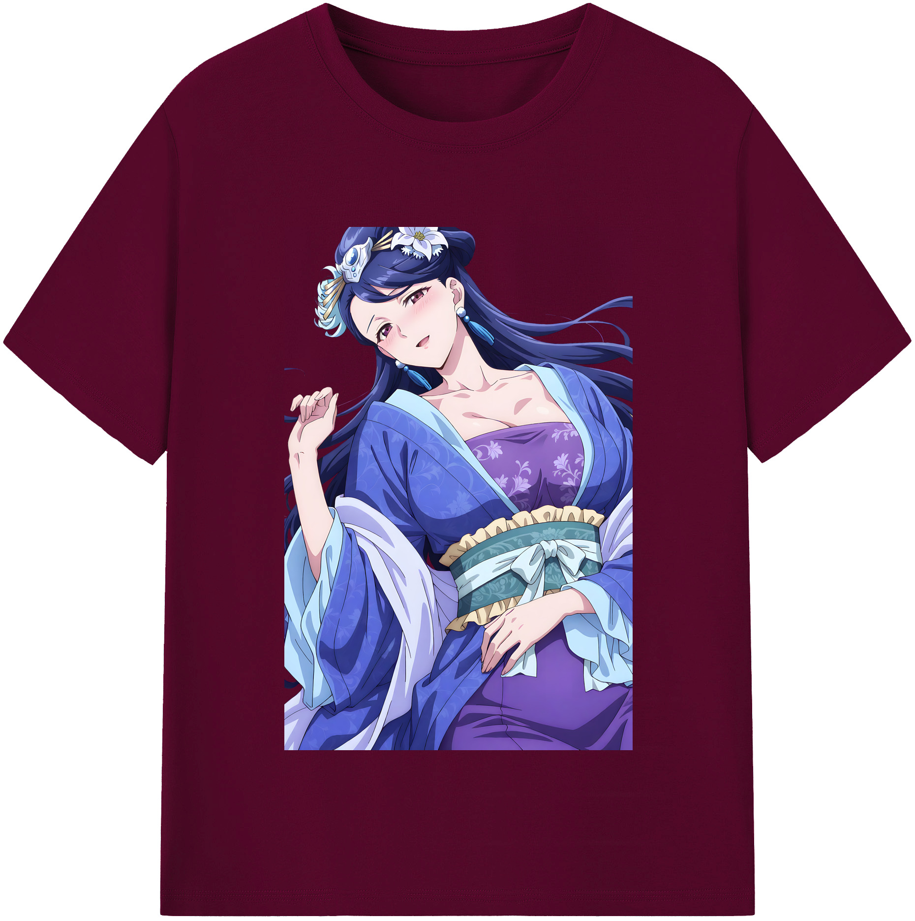 （画像用） 薬屋のひとりごと The Apothecary Diaries レディースカジュアルプリントTシャツ（綿100％）